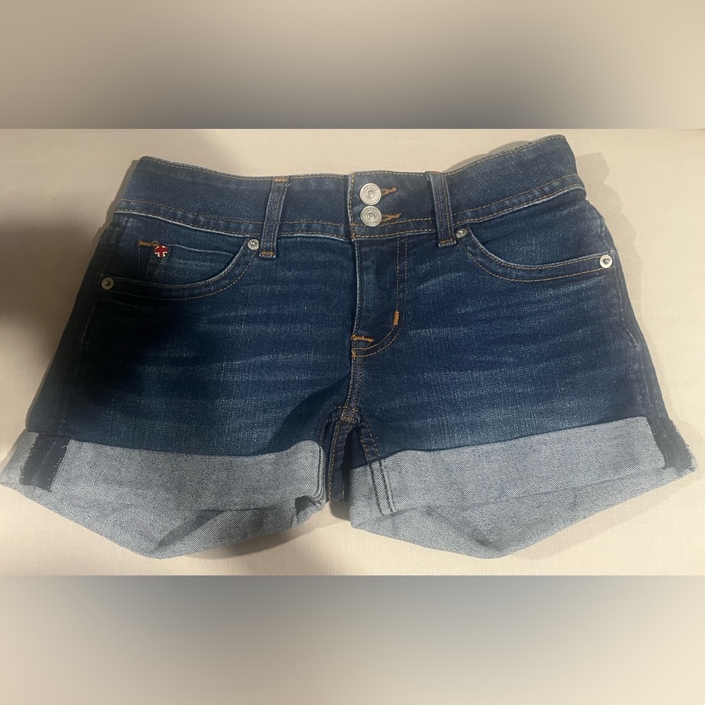 Hudson Ruby Mid-Thigh Jean Denim Blue Shorts • 25